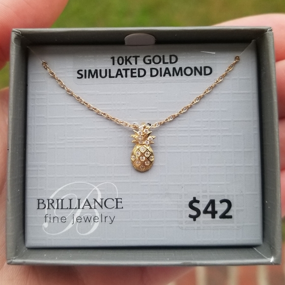 brilliance Jewelry - **LAST 1** NEW 10K Gold Pineapple Necklace